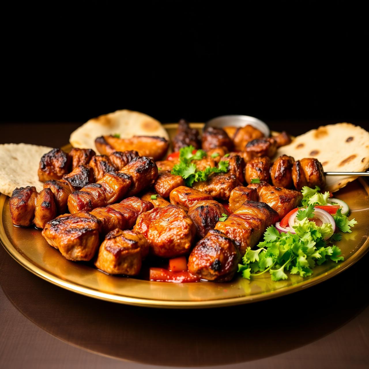 Mixed grill BBQ platter